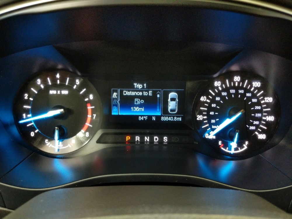 2015 Ford Fusion - Odometer Close Up