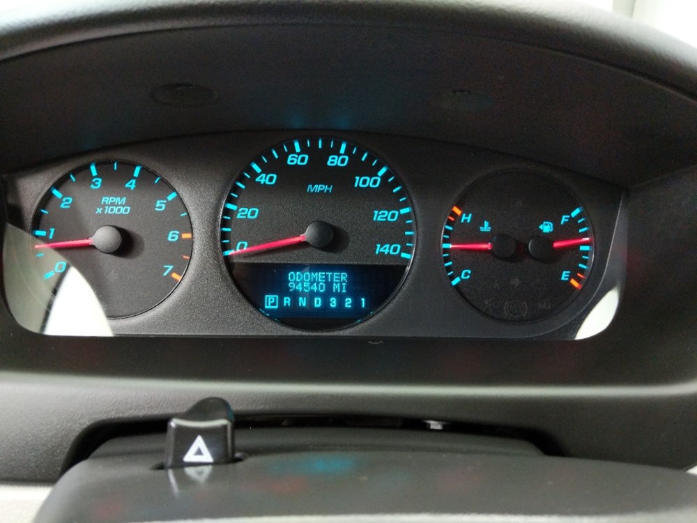 2011 Chevrolet Impala - Odometer Close Up