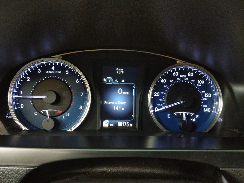 2017 Toyota Camry - Odometer Close Up