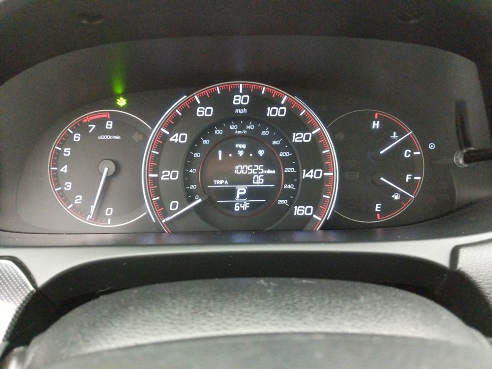 2014 Honda Accord - Odometer Close Up