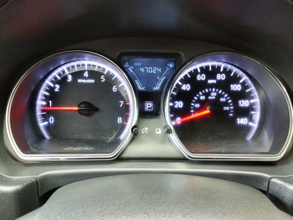 2017 Nissan Versa - Odometer Close Up