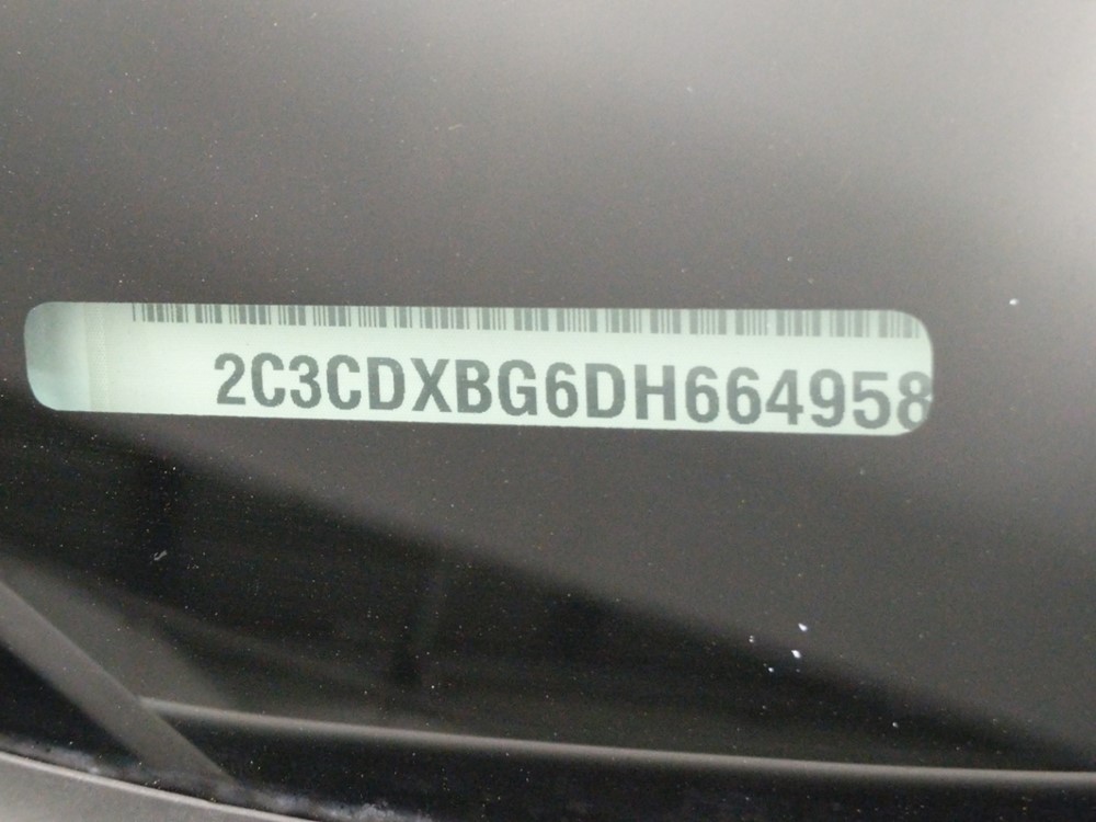 2013 Dodge Charger - VIN Plate
