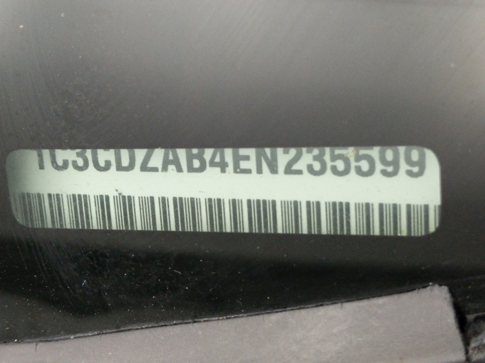 2014 Dodge Avenger - VIN Plate