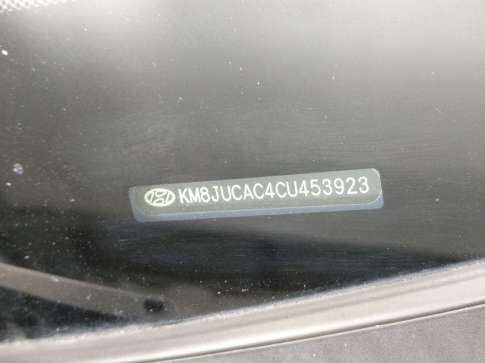 2012 Hyundai Tucson - VIN Plate