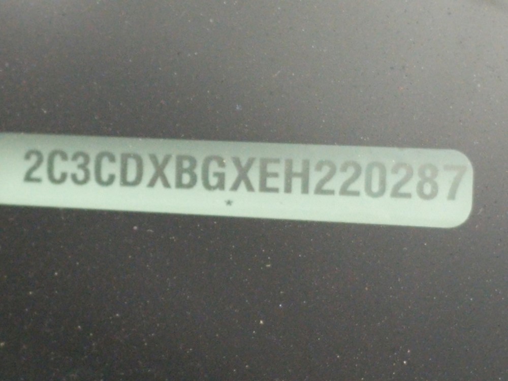 2014 Dodge Charger - VIN Plate