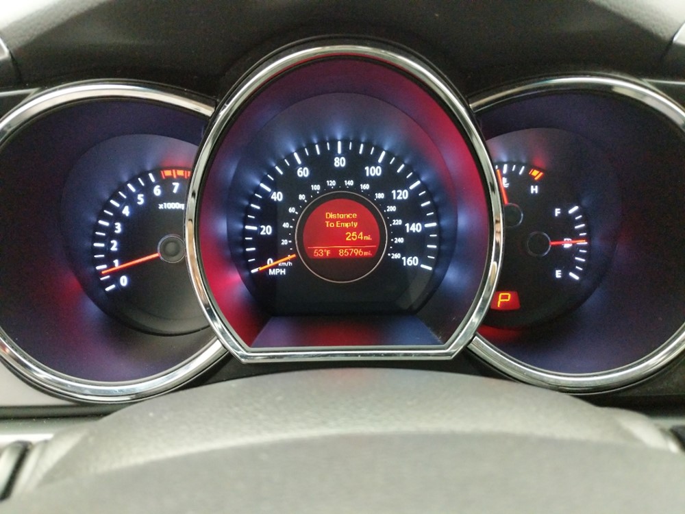 2013 Kia Optima - Odometer Close Up