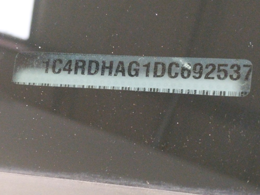 2013 Dodge Durango - VIN Plate