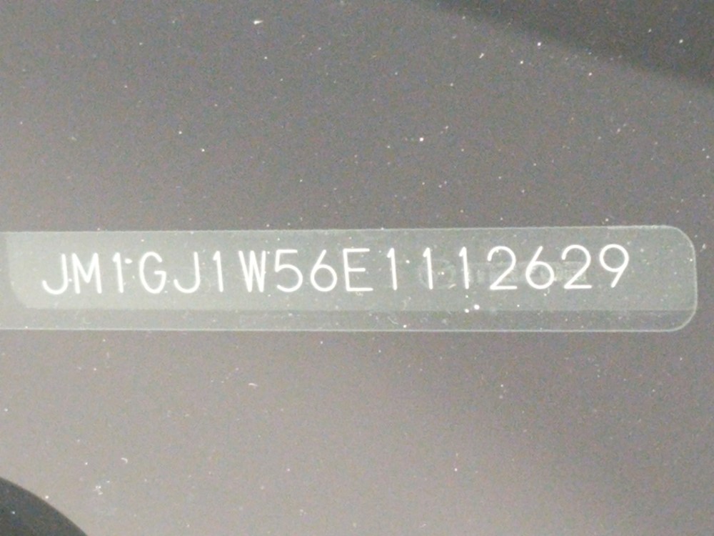 2014 Mazda Mazda6 - VIN Plate