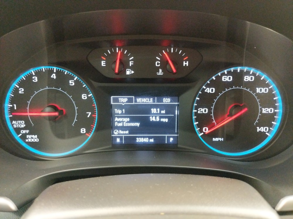 2017 Chevrolet Malibu - Odometer Close Up