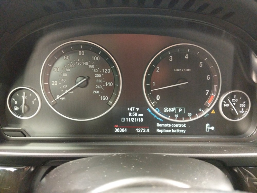 2014 BMW 535i - Odometer Close Up