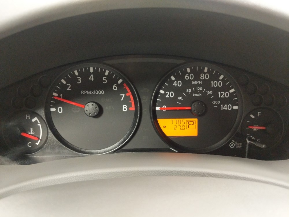 2017 Nissan Frontier - Odometer Close Up