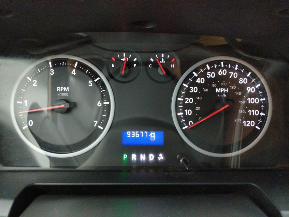 2010 Dodge Ram 1500 - Odometer Close Up