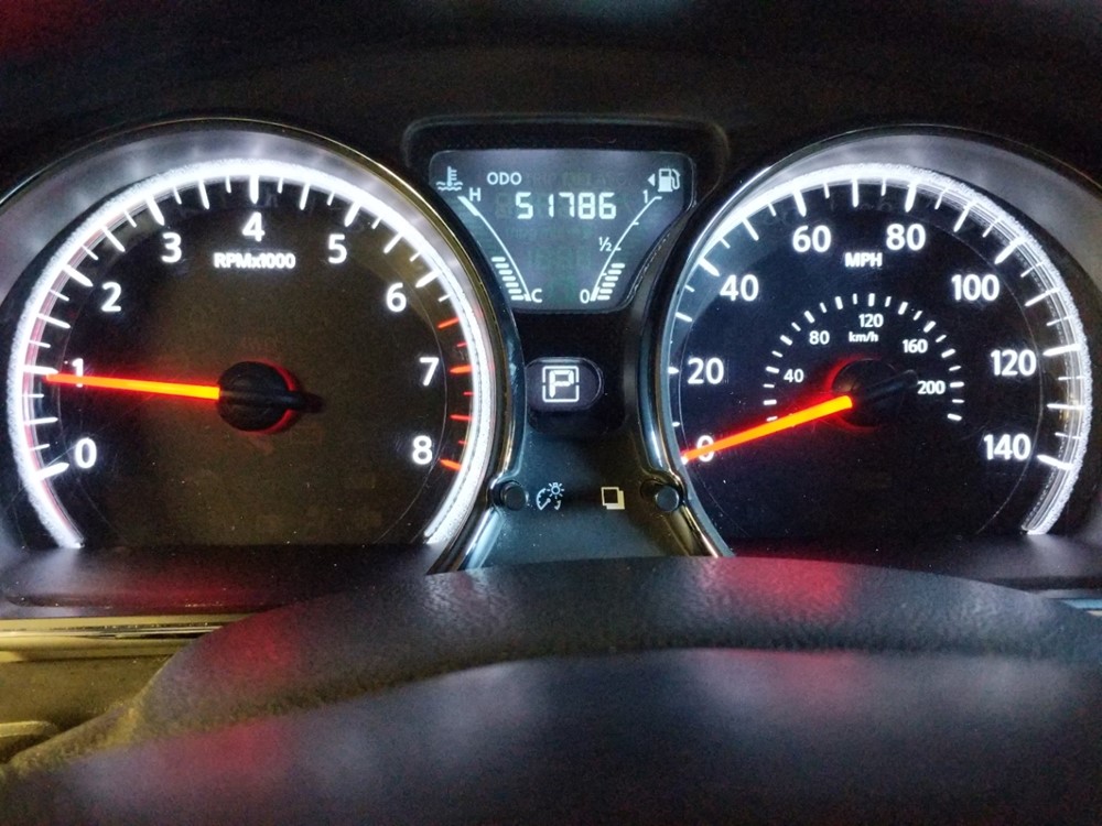 2016 Nissan Versa - Odometer Close Up