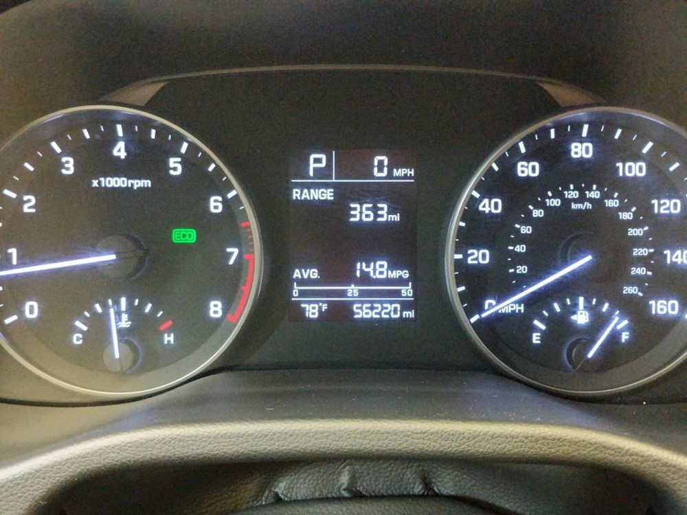 2017 Hyundai Elantra - Odometer Close Up