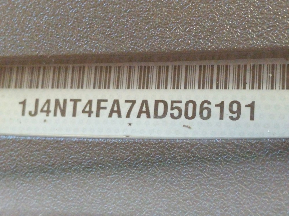 2010 Jeep Compass - VIN Plate