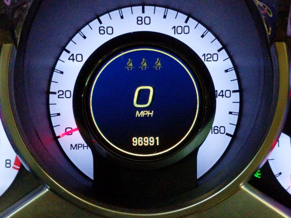 2011 Cadillac SRX - Odometer Close Up
