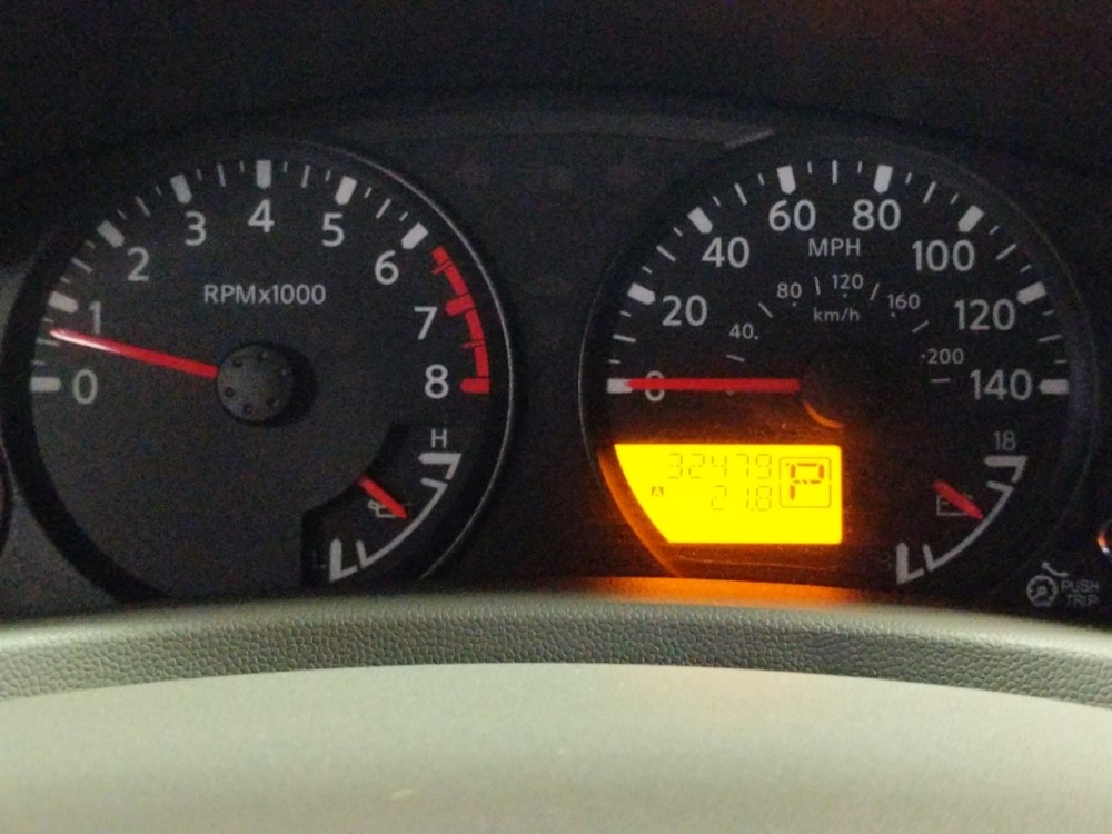 2016 Nissan Frontier - Odometer Close Up