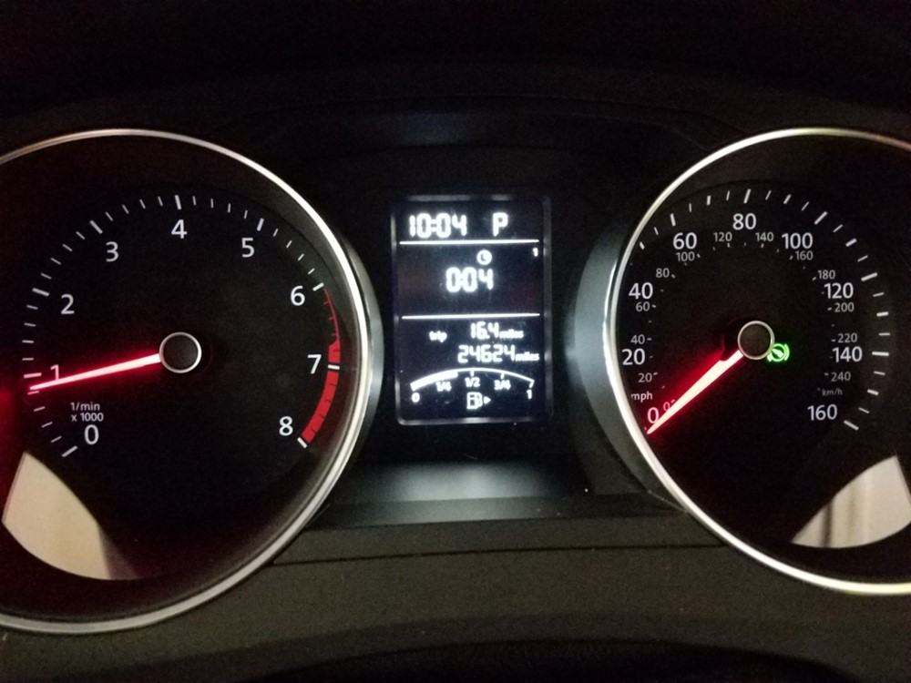 2015 Volkswagen Jetta - Odometer Close Up