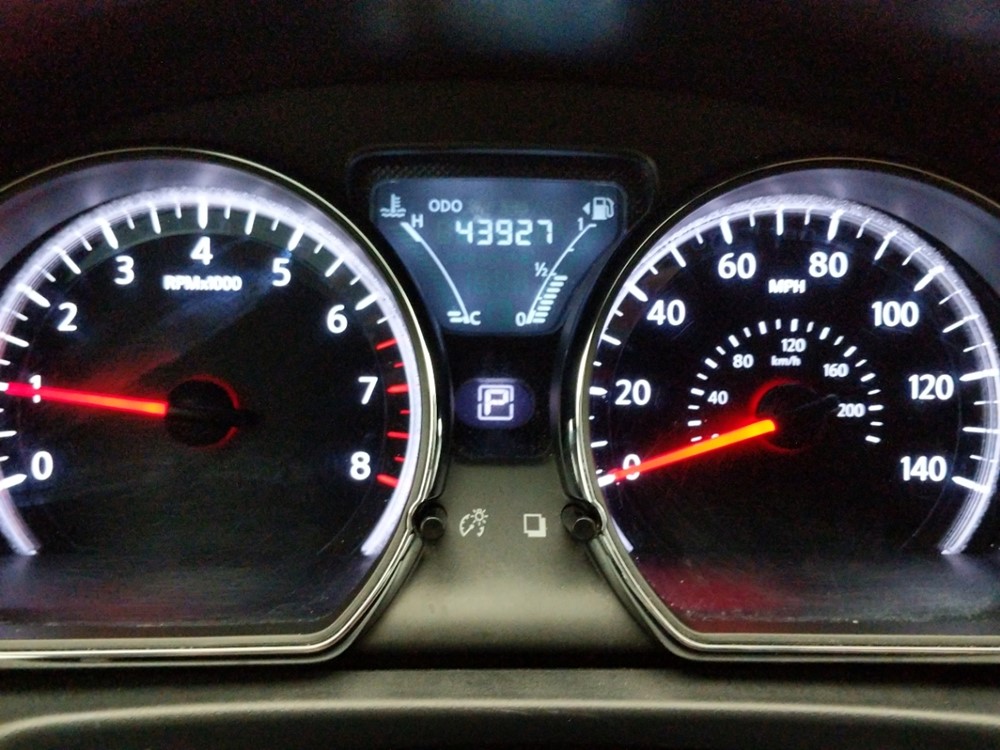 2017 Nissan Versa - Odometer Close Up