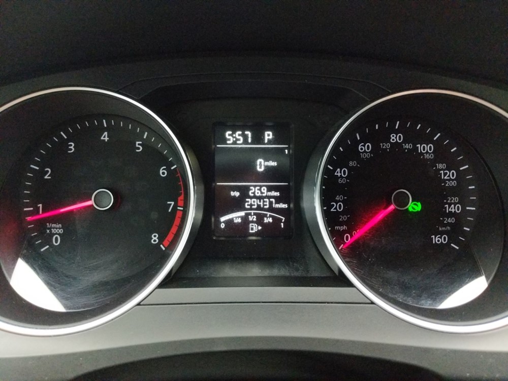 2016 Volkswagen Jetta - Odometer Close Up
