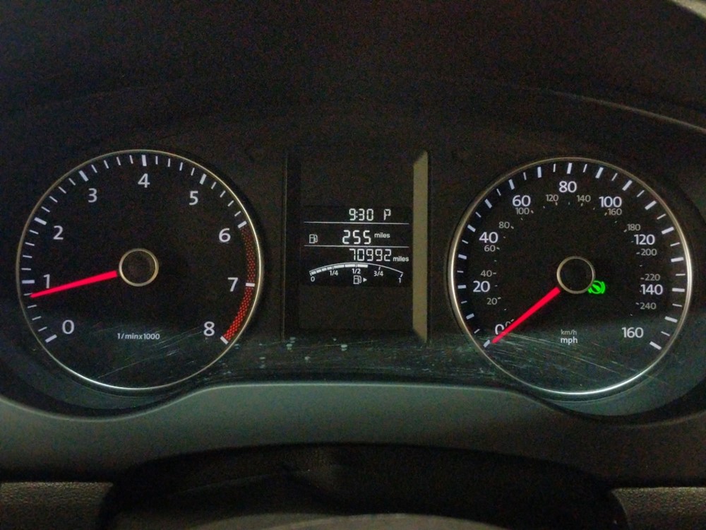 2014 Volkswagen Jetta - Odometer Close Up