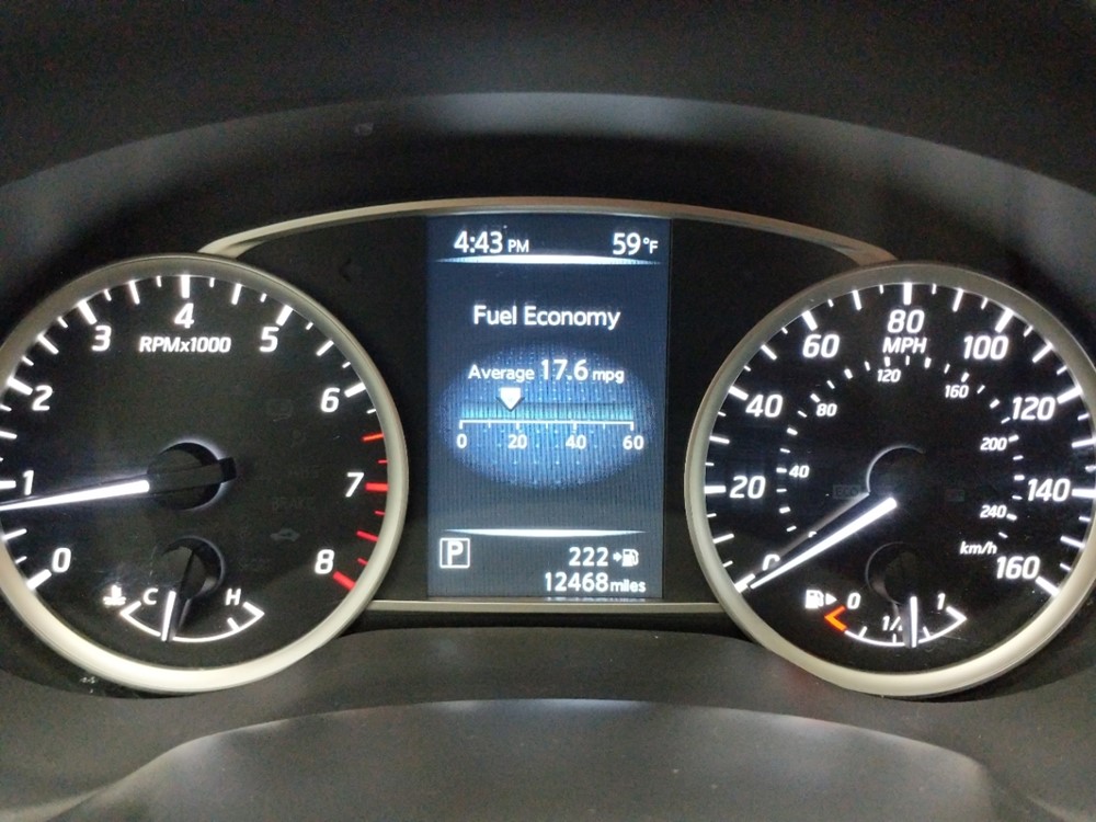 2016 Nissan Sentra - Odometer Close Up