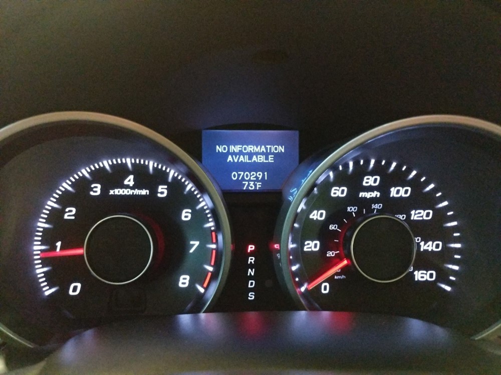 2013 Acura TL - Odometer Close Up