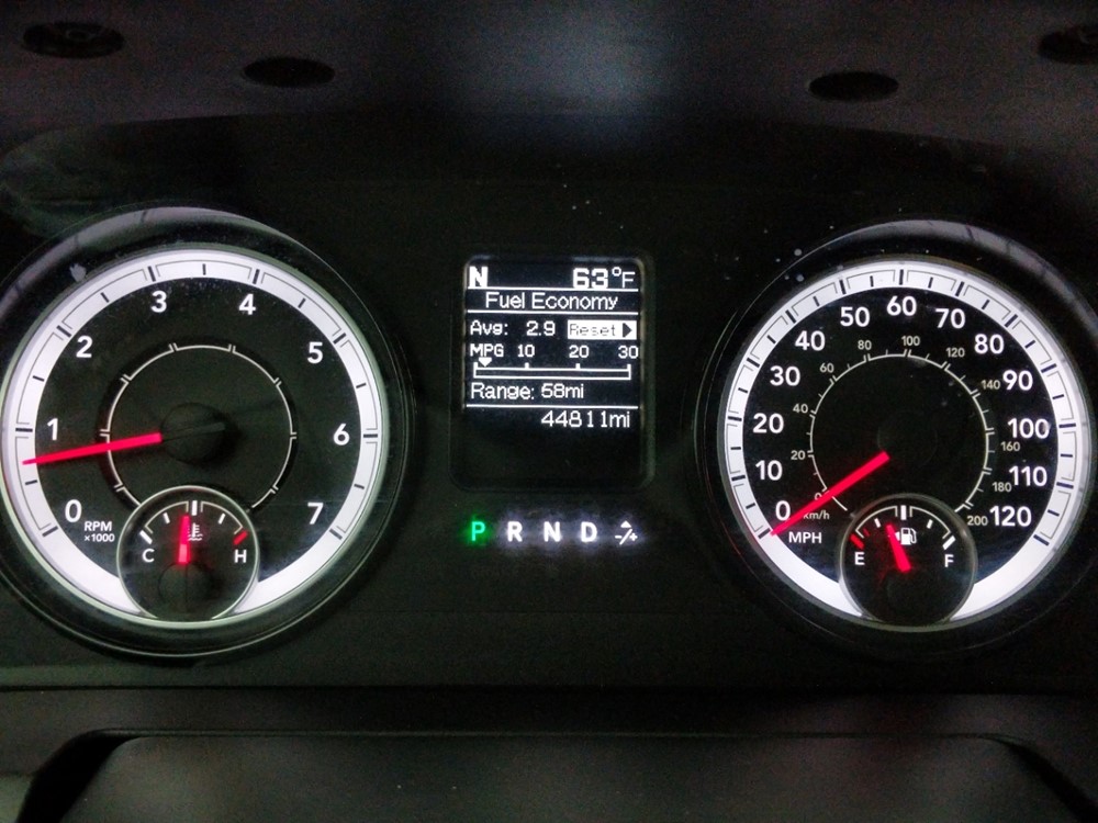 2017 Dodge Ram 1500 - Odometer Close Up