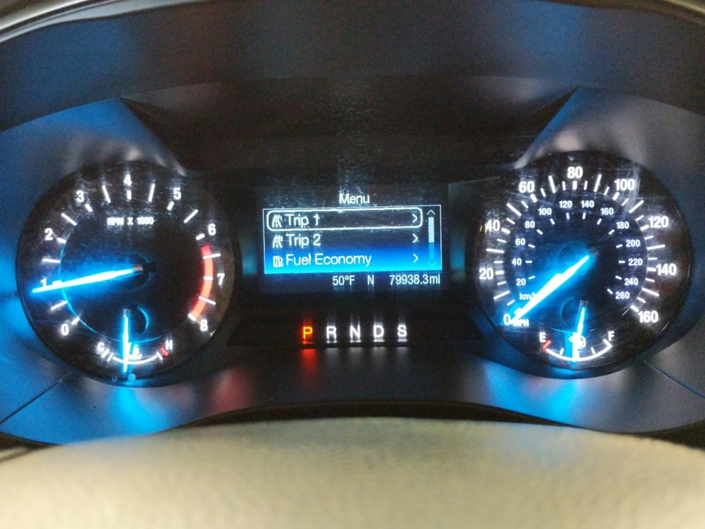 2015 Ford Fusion - Odometer Close Up