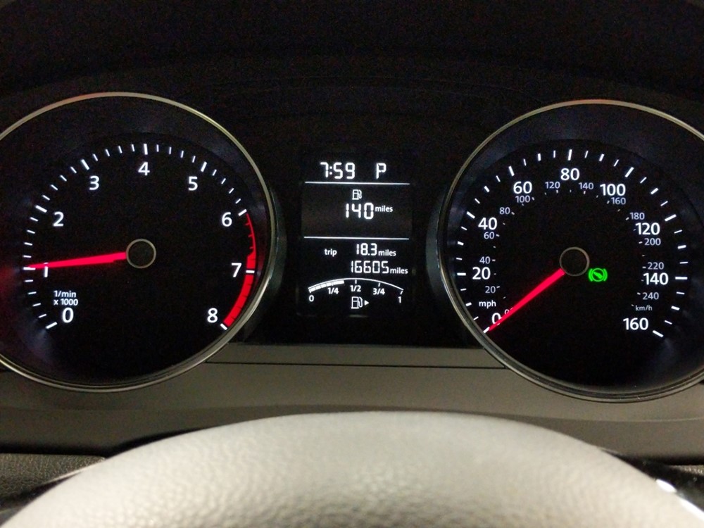 2016 Volkswagen Jetta - Odometer Close Up