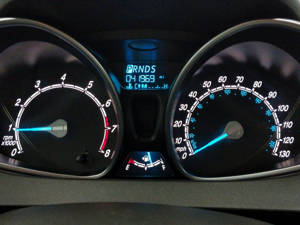 2017 Ford Fiesta - Odometer Close Up