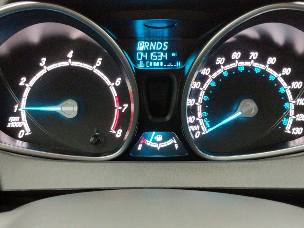 2017 Ford Fiesta - Odometer Close Up