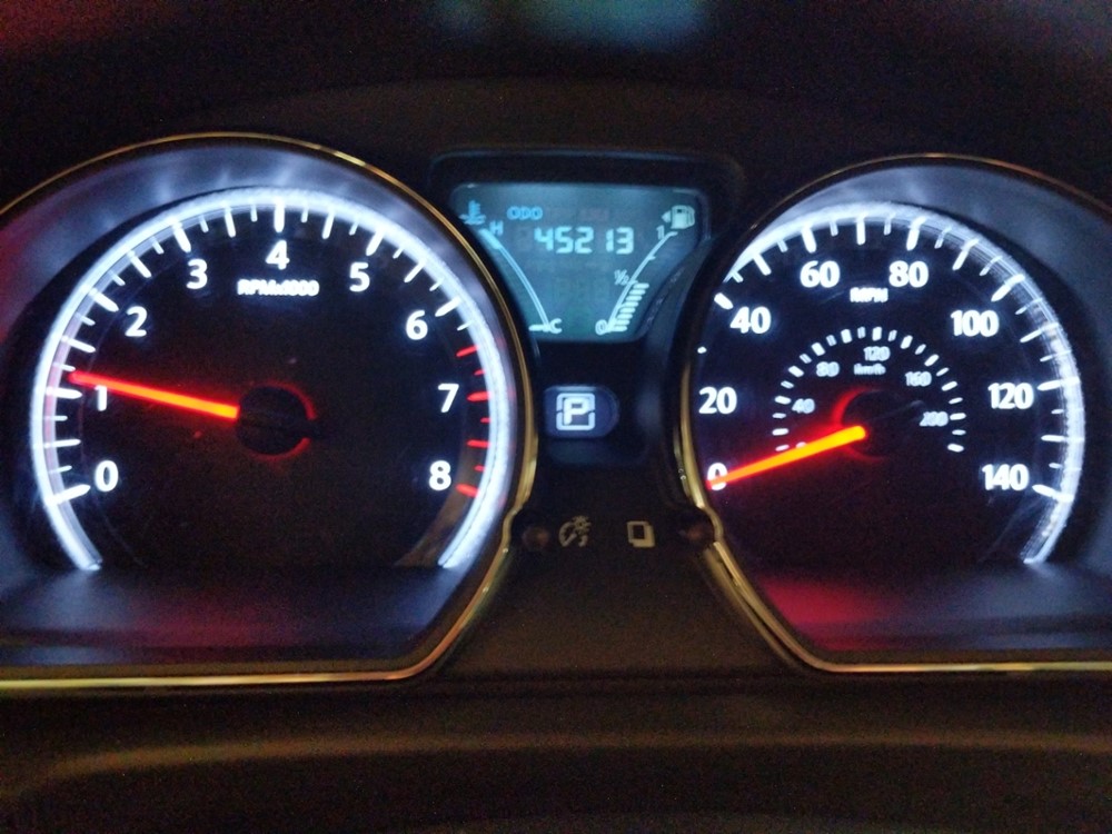 2017 Nissan Versa - Odometer Close Up