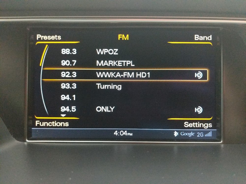 2016 Audi A4 - Stereo Package