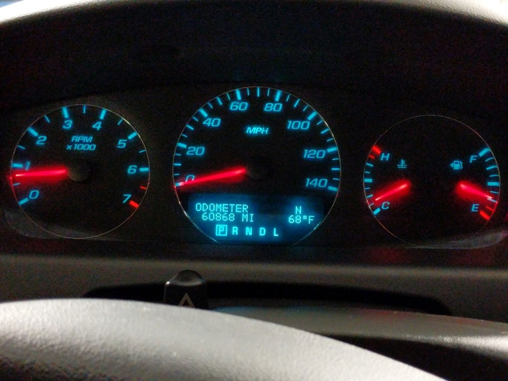 2016 Chevrolet Impala - Odometer Close Up