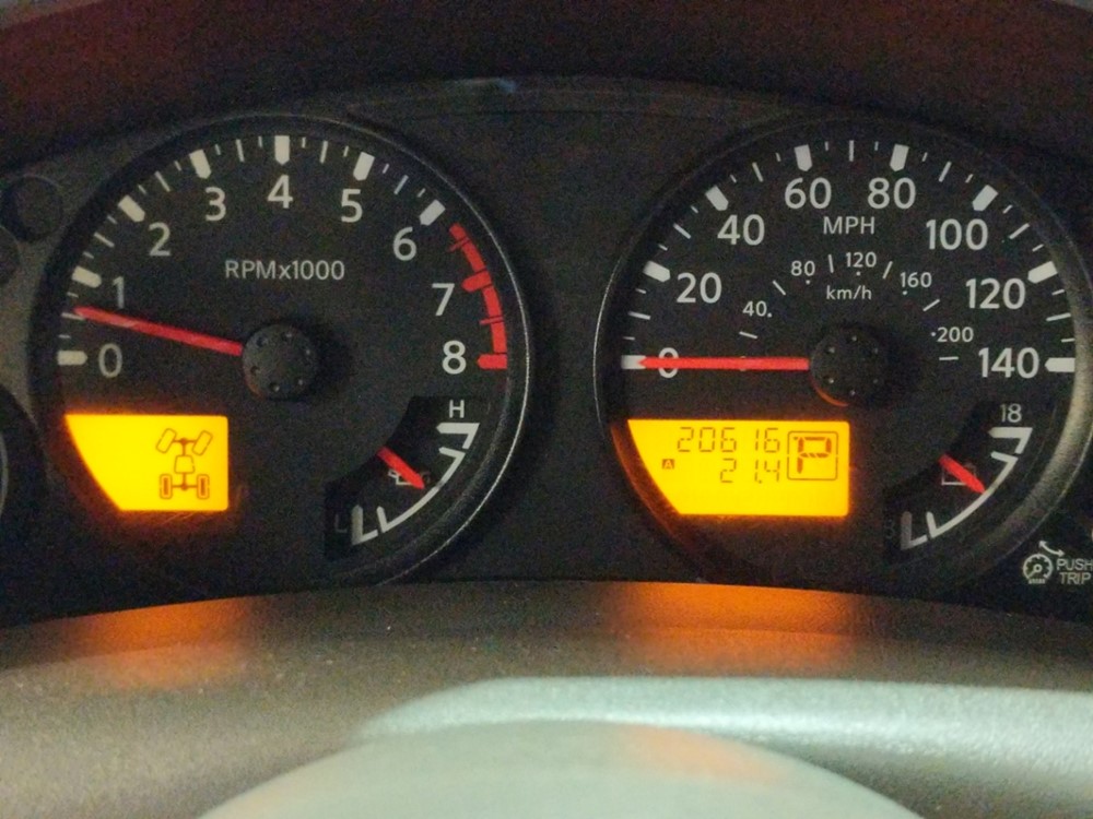 2018 Nissan Frontier - Odometer Close Up