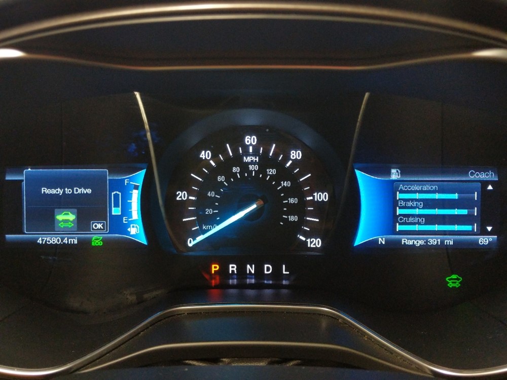 2017 Ford Fusion - Odometer Close Up