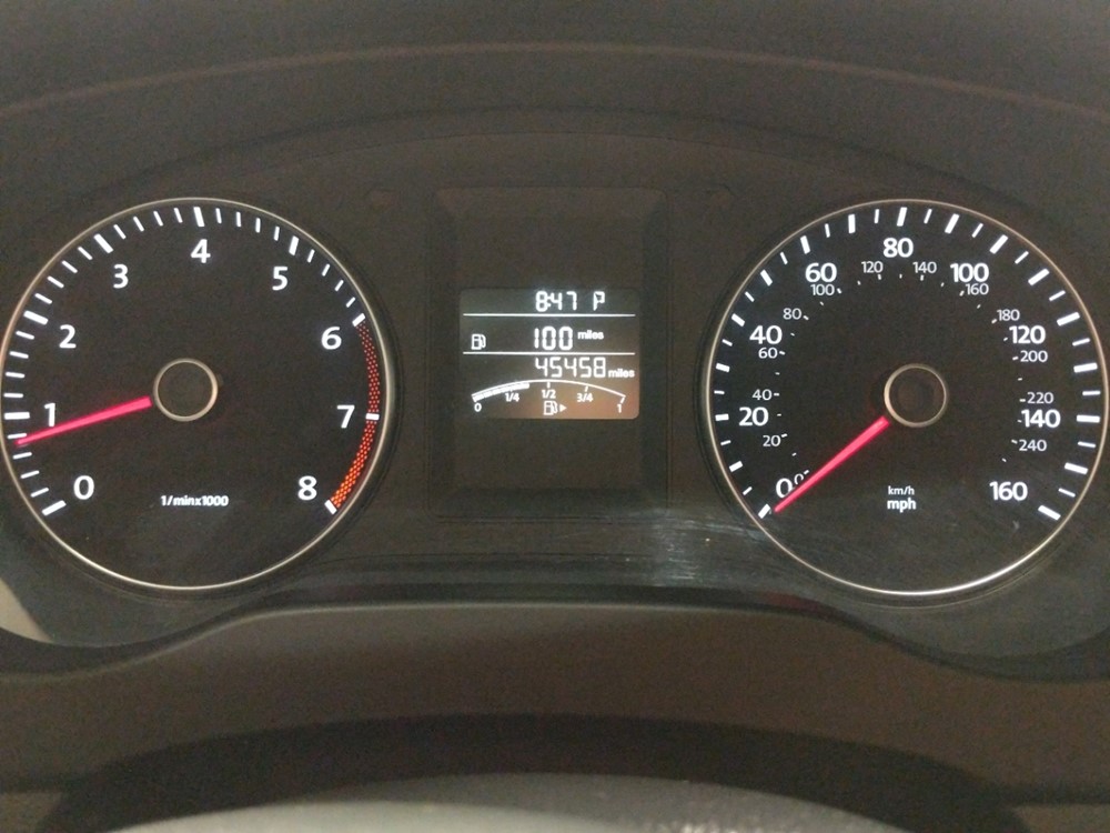 2014 Volkswagen Jetta - Odometer Close Up