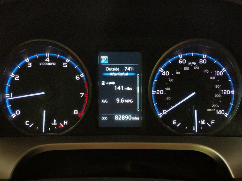 2017 Toyota RAV4 - Odometer Close Up