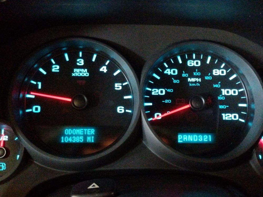 2011 GMC Sierra 1500 - Odometer Close Up
