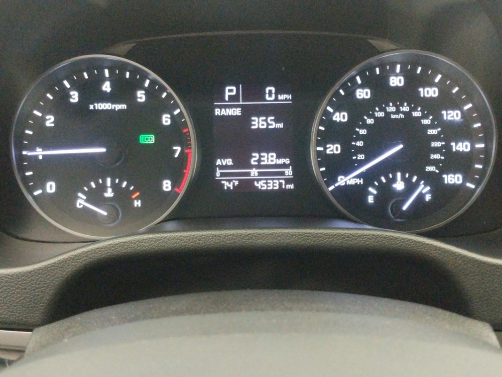 2017 Hyundai Elantra - Odometer Close Up