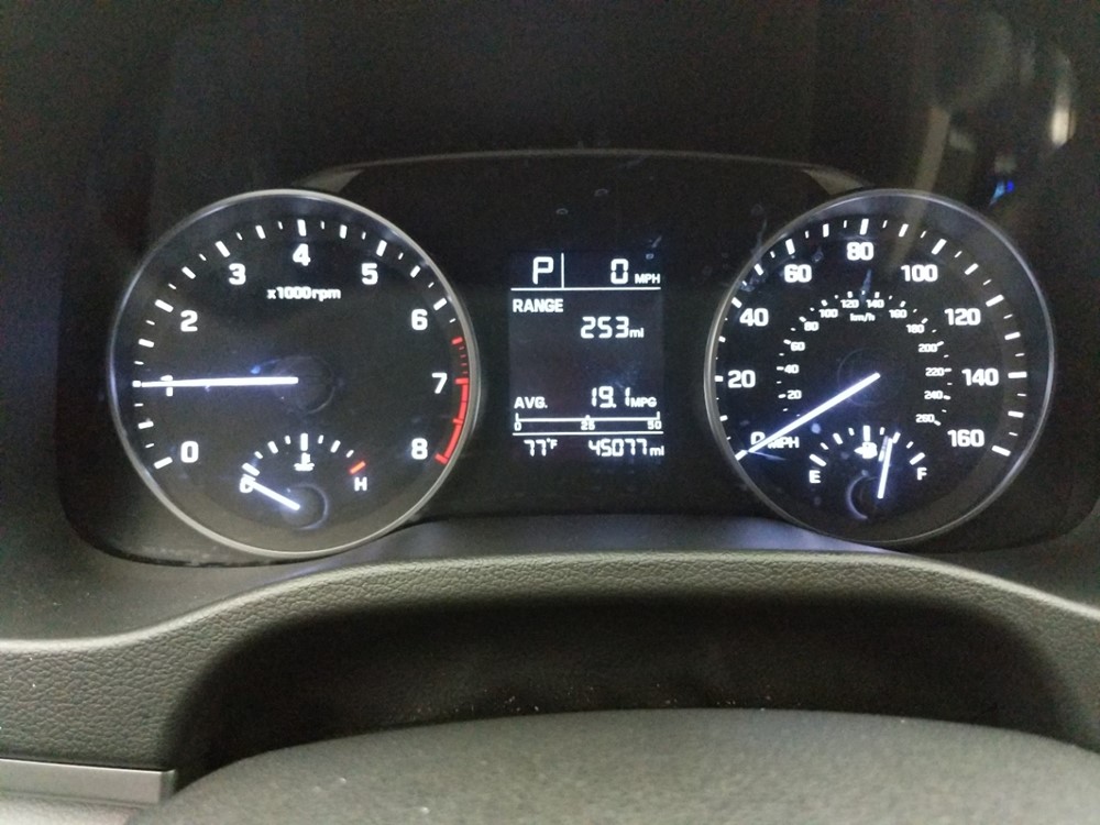 2017 Hyundai Elantra - Odometer Close Up