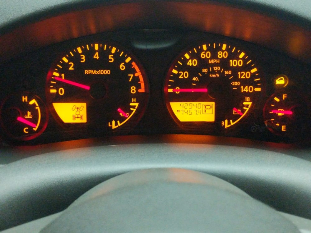 2015 Nissan Frontier - Odometer Close Up