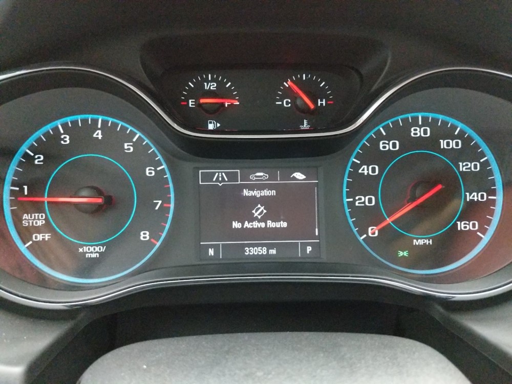 2018 Chevrolet Cruze - Odometer Close Up