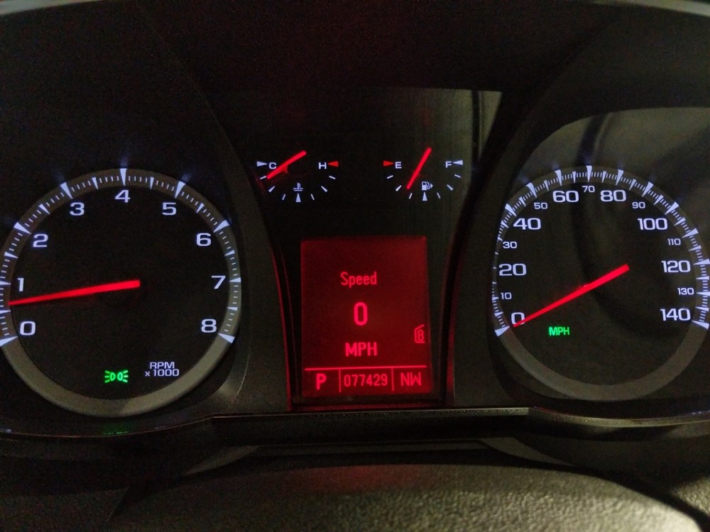 2011 GMC Terrain - Odometer Close Up