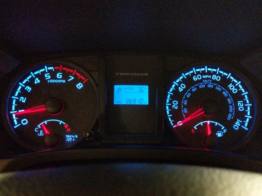 2016 Toyota Tacoma - Odometer Close Up