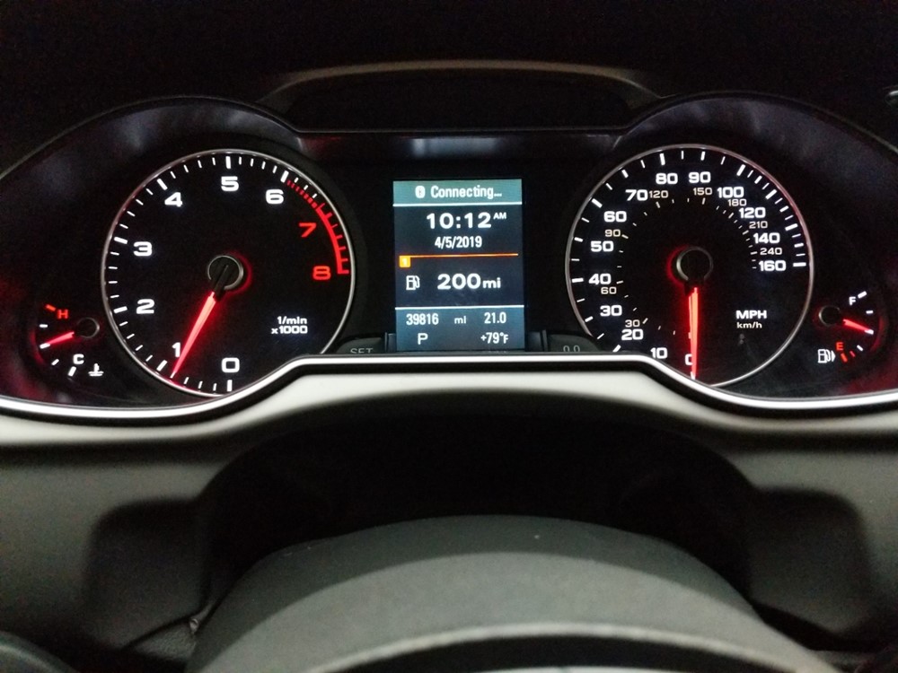 2015 Audi A4 - Odometer Close Up