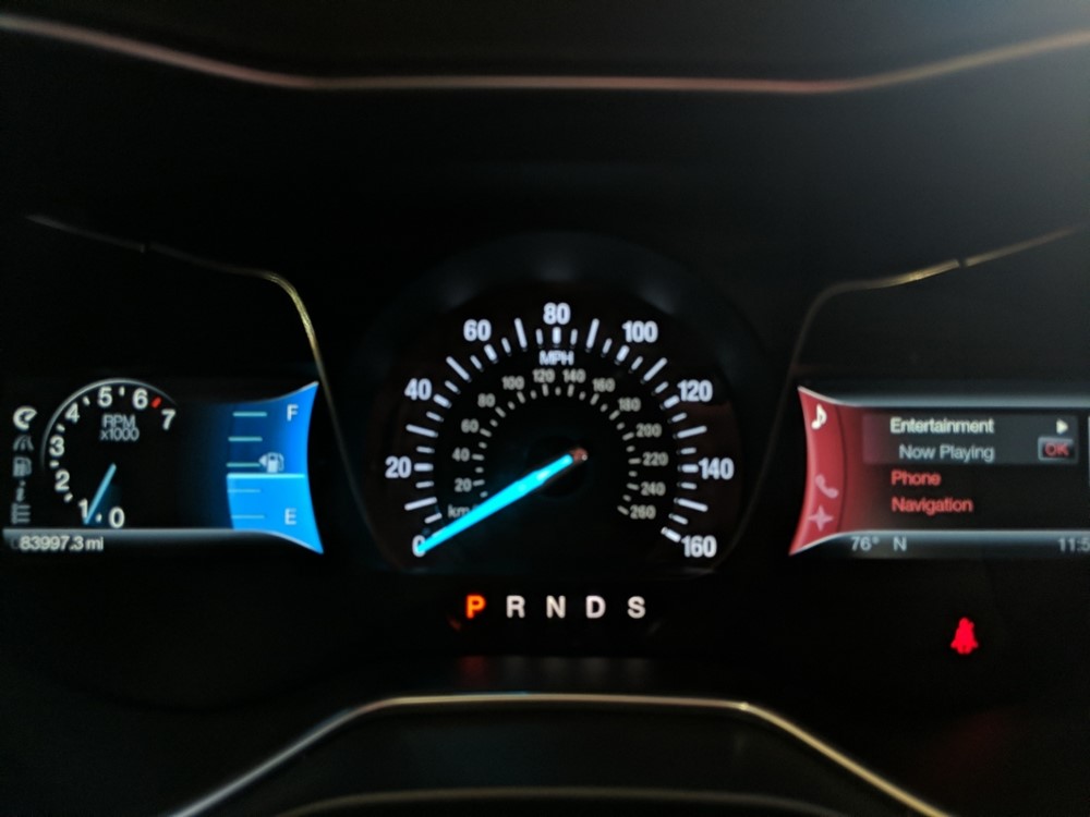 2014 Ford Fusion - Odometer Close Up