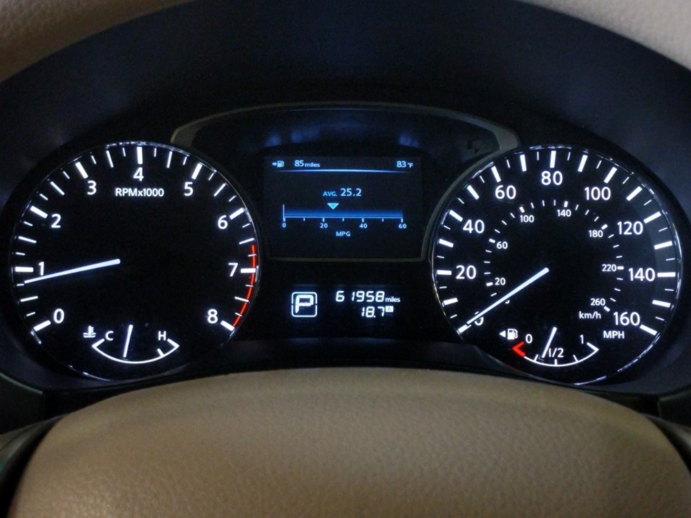 2013 Nissan Altima - Odometer Close Up