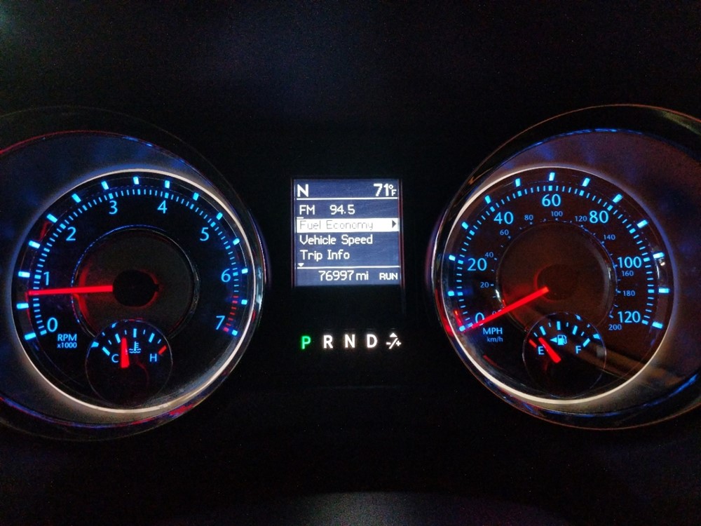 2013 Chrysler Town and Country - Odometer Close Up